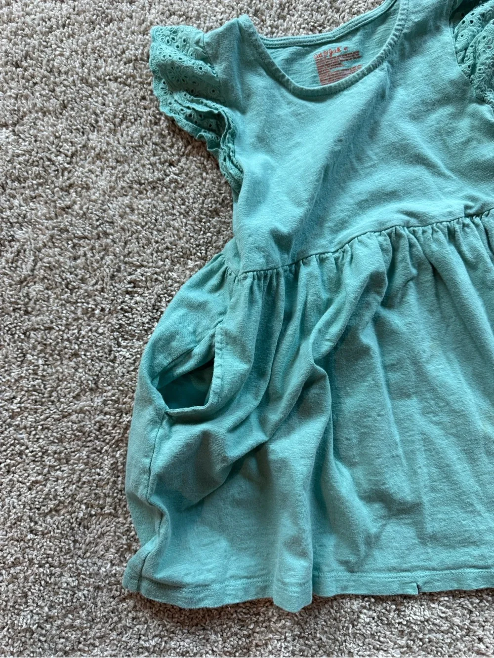 Girls Dress Lot Size 4T Dress bundle Green Eyelet Floral Short Sleeve Fall dress